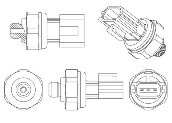 Pressure Switch, air conditioning - ASE 11 000P MAHLE