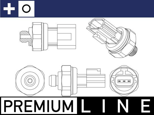 Pressure Switch, air conditioning - ASE 11 000P MAHLE