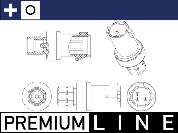 slėgio jungiklis, oro kondicionavimas - ASE 6 000P MAHLE