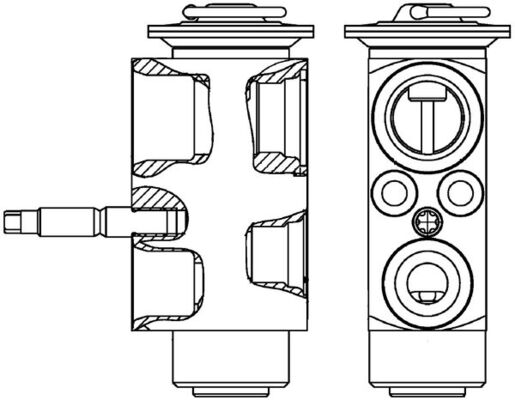 Expansion Valve, air conditioning - AVE 113 000P MAHLE