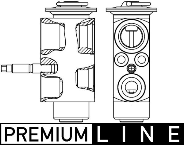 Expansion Valve, air conditioning - AVE 113 000P MAHLE