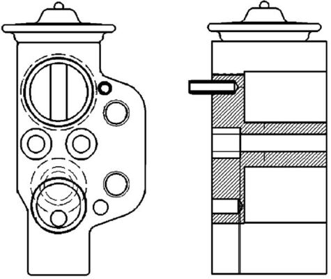 Expansion Valve, air conditioning - AVE 115 000P MAHLE