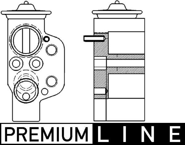 Expansion Valve, air conditioning - AVE 115 000P MAHLE