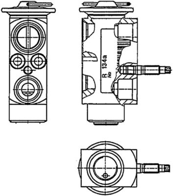 Expansion Valve, air conditioning - AVE 60 000P MAHLE