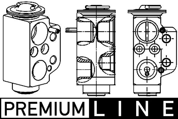 Expansion Valve, air conditioning - AVE 71 000P MAHLE