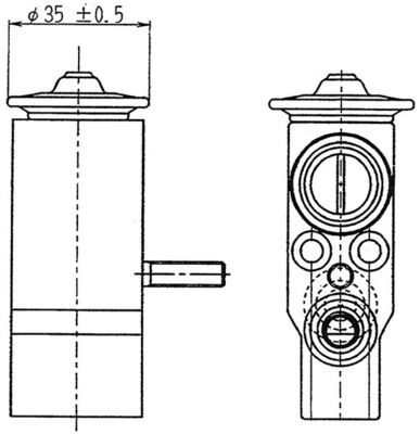 Expansion Valve, air conditioning - AVE 89 000P MAHLE