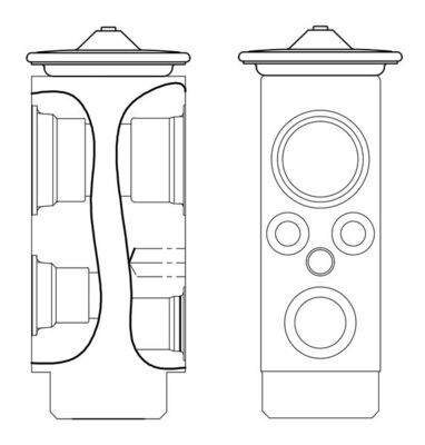 Expansion Valve, air conditioning - AVE 9 000S MAHLE