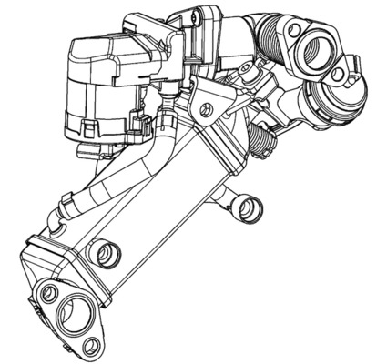 Cooler, exhaust gas recirculation - CE 11 000P MAHLE