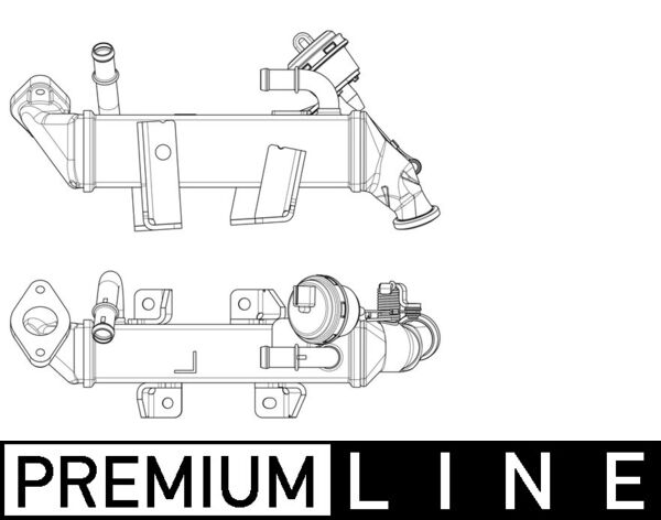 Cooler, exhaust gas recirculation - CE 19 000P MAHLE