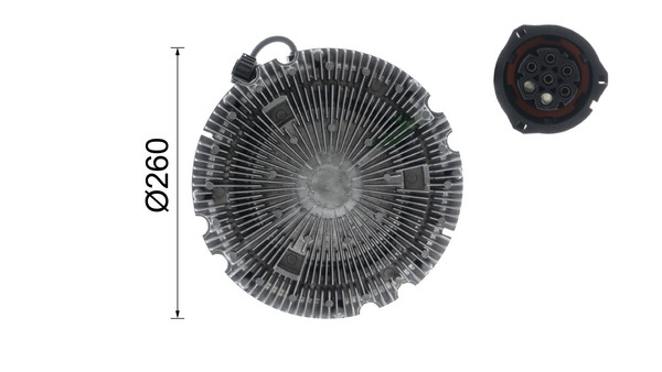 Clutch, radiator fan - CFC 191 000P MAHLE