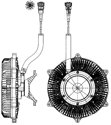 sankaba, radiatoriaus ventiliatorius - CFC 215 000P MAHLE
