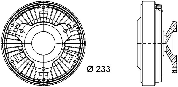 Clutch, radiator fan - CFC 21 000P MAHLE