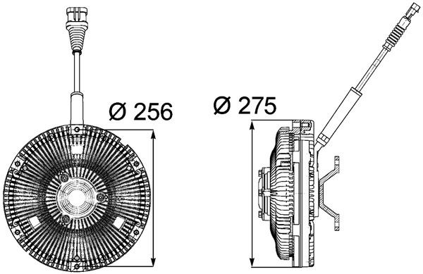 Clutch, radiator fan - CFC 85 000P MAHLE