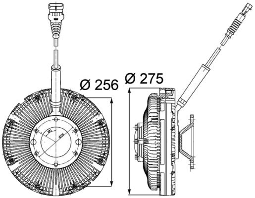 Clutch, radiator fan - CFC 97 000P MAHLE