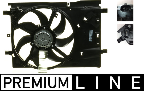 Fan, radiator - CFF 183 000P MAHLE