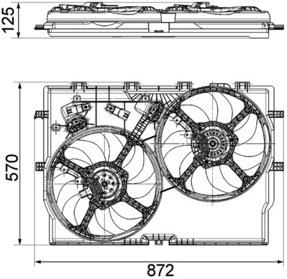 Fan, radiator - CFF 194 000P MAHLE