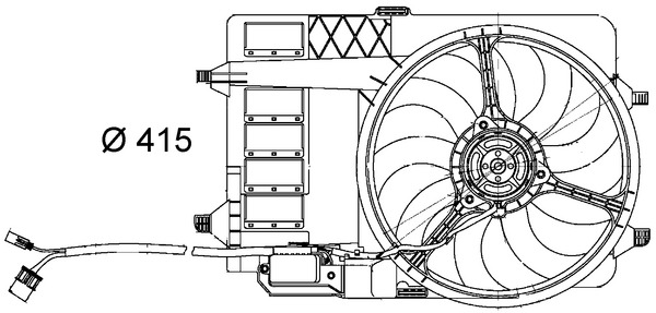 Fan, radiator - CFF 29 000S MAHLE
