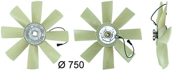 Fan, radiator - CFF 441 000P MAHLE