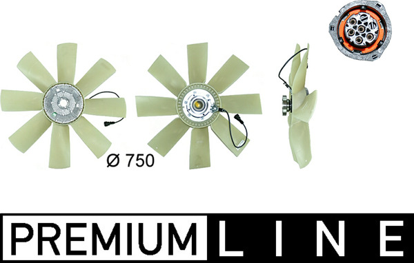 Fan, radiator - CFF 441 000P MAHLE