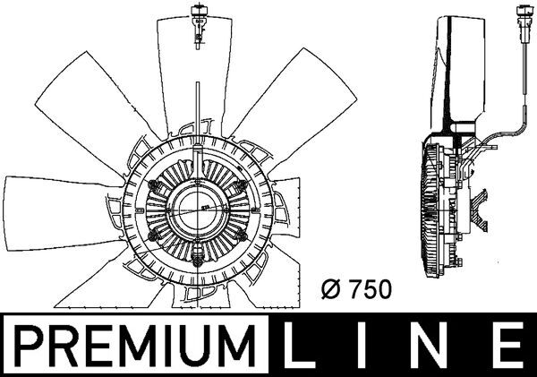 Fan, radiator - CFF 457 000P MAHLE