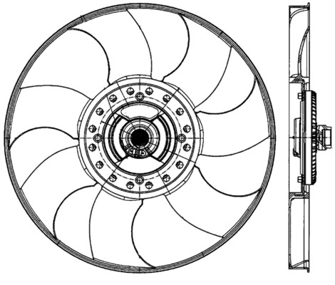 Fan, radiator - CFF 489 000P MAHLE