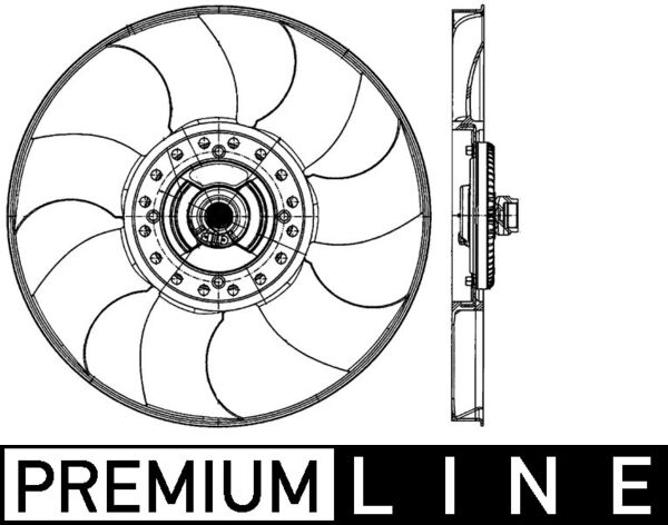 Fan, radiator - CFF 489 000P MAHLE