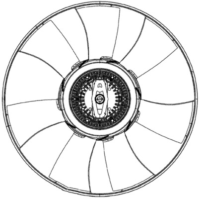 Fan, radiator - CFF 492 000P MAHLE