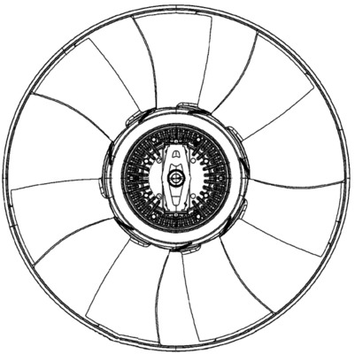Fan, radiator - CFF 493 000P MAHLE