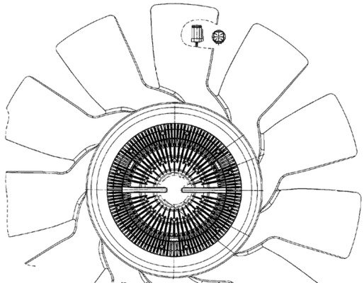 Fan, radiator - CFF 497 000P MAHLE