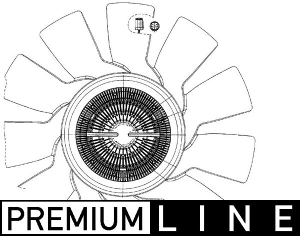 Fan, radiator - CFF 497 000P MAHLE