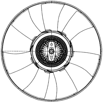 Fan, radiator - CFF 500 000P MAHLE