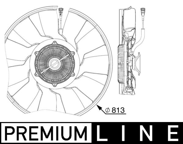 Fan, radiator - CFF 516 000P MAHLE