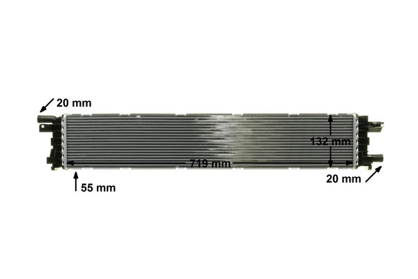 Low Temperature Cooler, intercooler - CIR 12 000P MAHLE