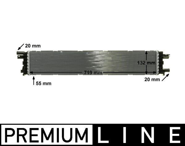 Low Temperature Cooler, intercooler - CIR 12 000P MAHLE