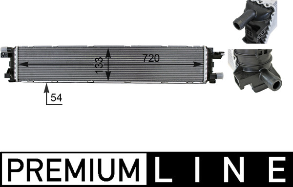 Low Temperature Cooler, intercooler - CIR 1 000P MAHLE