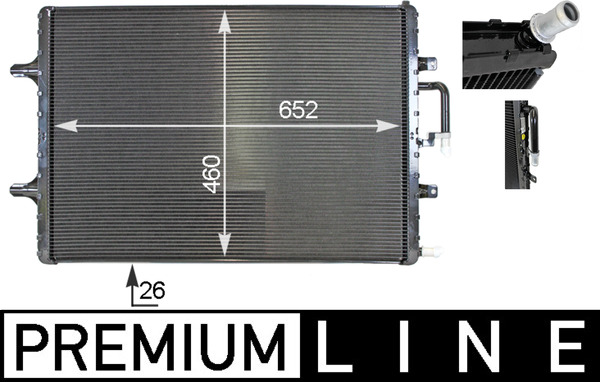Radiatore bassa temperatura, Intercooler - CIR 2 000P MAHLE