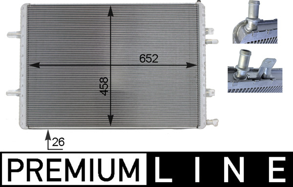 Radiatore bassa temperatura, Intercooler - CIR 3 000P MAHLE