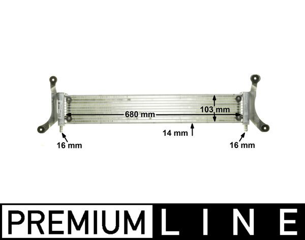 Low Temperature Cooler, intercooler - CIR 6 000P MAHLE