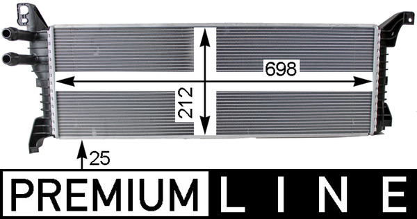 Low Temperature Cooler, intercooler - CIR 9 000P MAHLE