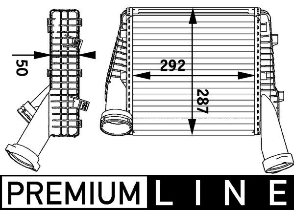 Intercooler, charger - CI 141 000P MAHLE