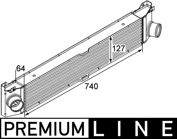 Intercooler - CI 158 000P MAHLE