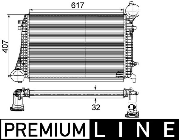 Intercooler - CI 167 000P MAHLE