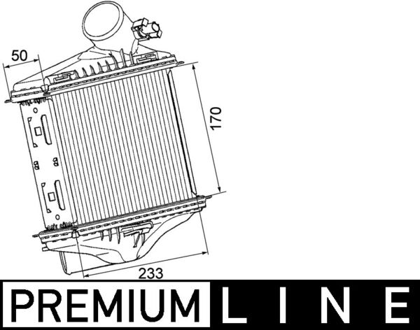 Intercooler - CI 174 000P MAHLE