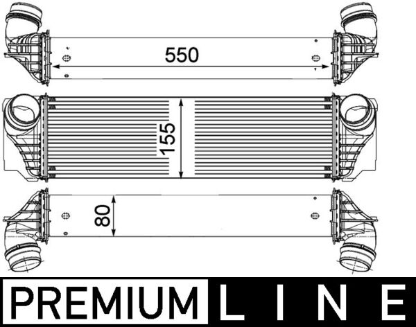 Intercooler - CI 183 000P MAHLE