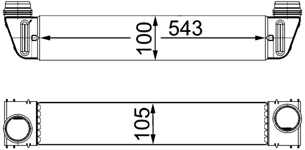 Intercooler - CI 189 000S MAHLE