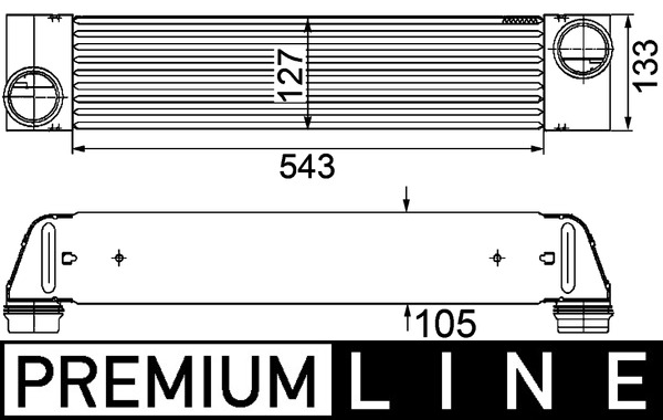 Intercooler - CI 193 000P MAHLE