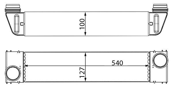 Intercooler - CI 193 000S MAHLE