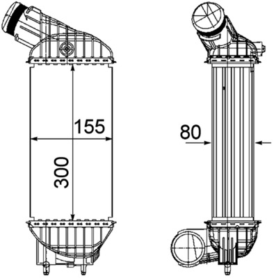 Ladeluftkühler - CI 199 000P MAHLE