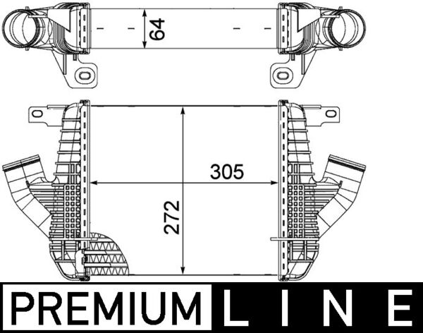 Intercooler - CI 237 000P MAHLE