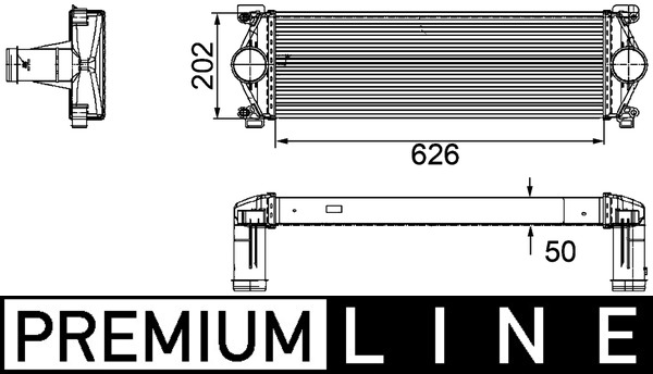 Intercooler - CI 254 000P MAHLE